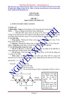Chuyên đề Vật lý 12 Sóng cơ - Nguyễn Xuân Trị